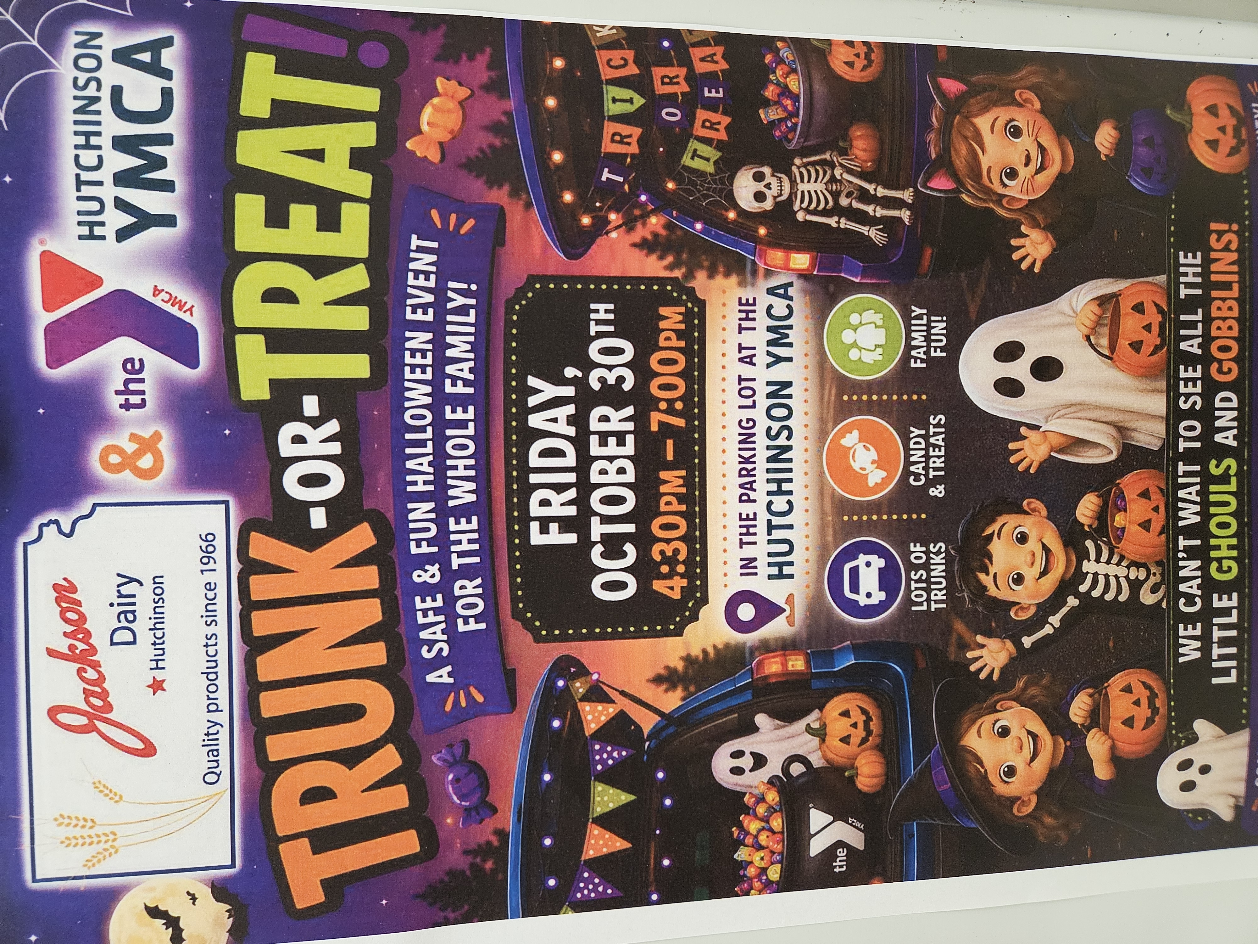 Trunk-or-treat hosted by Jackson Dairy & The Hutchinson YMCA