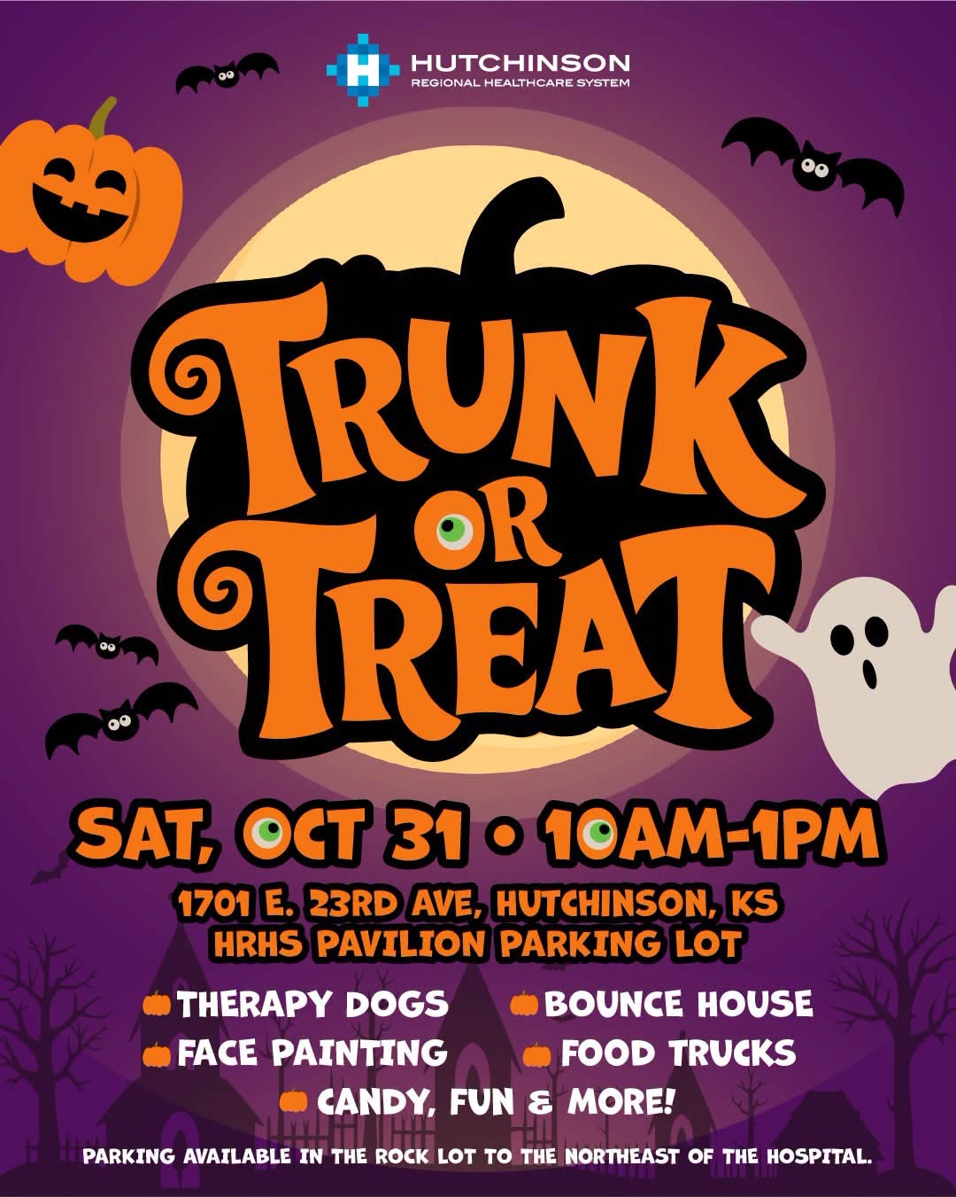Trunk-or-treat hosted by Hutchinson Regional Medical Center