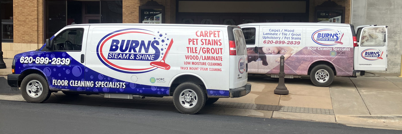 Burns Steam and Shine banner