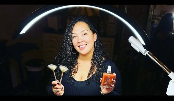 Glowing with Minnie logo